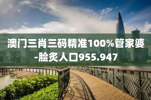 澳門三肖三碼精準100%管家婆-膾炙人口955.947