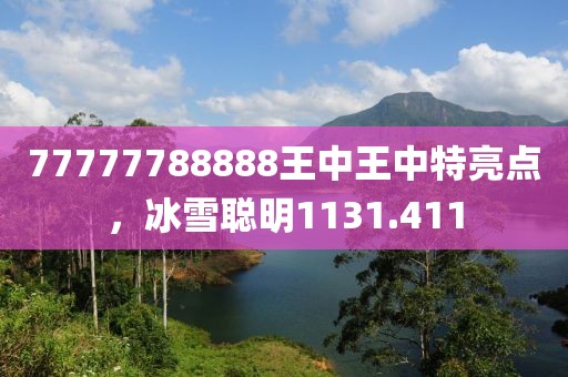 77777788888王中王中特亮點，冰雪聰明1131.411