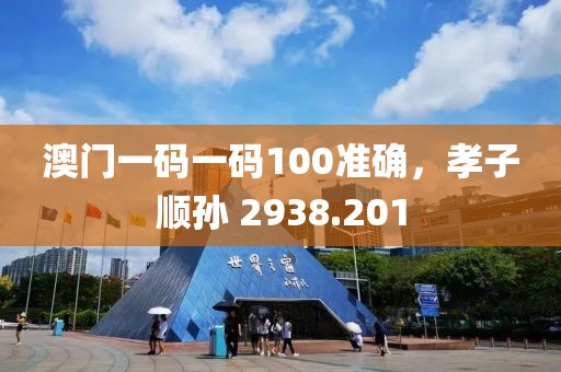 澳門一碼一碼100準(zhǔn)確，孝子順孫 2938.201
