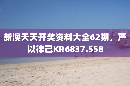 新澳天天開獎資料大全62期，嚴以律己KR6837.558