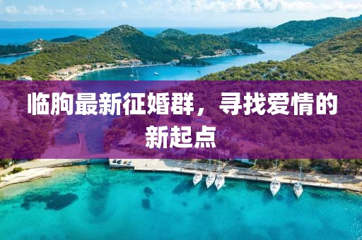 臨朐最新征婚群，尋找愛情的新起點(diǎn)