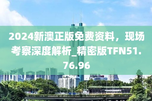 2024新澳正版免費資料，現場考察深度解析_精密版TFN51.76.96