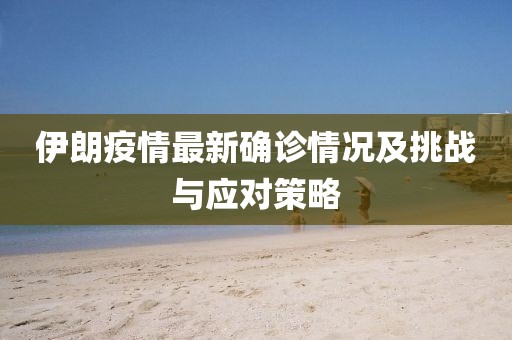 伊朗疫情最新確診情況及挑戰(zhàn)與應對策略