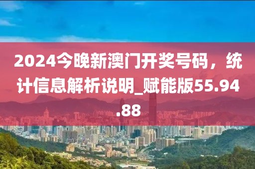 2024今晚新澳門開獎(jiǎng)號(hào)碼，統(tǒng)計(jì)信息解析說明_賦能版55.94.88