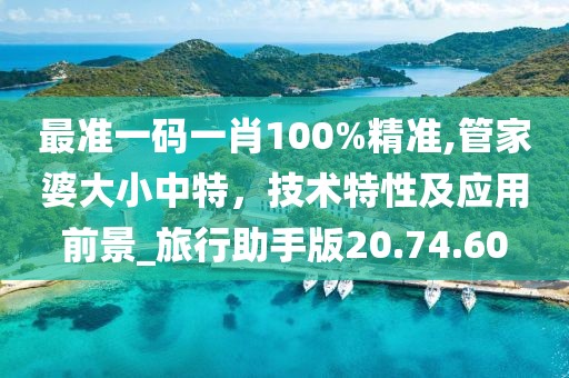 最準一碼一肖100%精準,管家婆大小中特，技術特性及應用前景_旅行助手版20.74.60