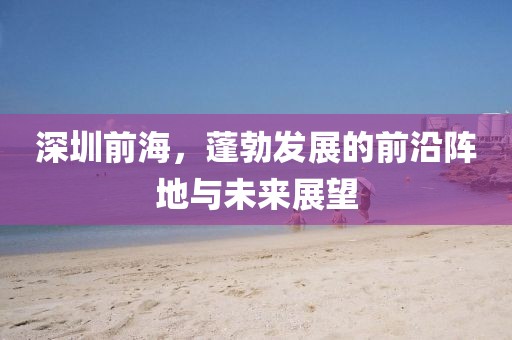 深圳前海，蓬勃發(fā)展的前沿陣地與未來展望
