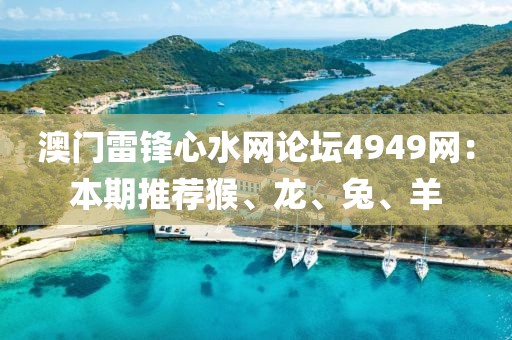 澳門雷鋒心水網論壇4949網：本期推薦猴、龍、兔、羊