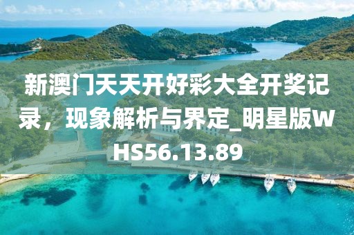 新澳門(mén)天天開(kāi)好彩大全開(kāi)獎(jiǎng)記錄，現(xiàn)象解析與界定_明星版WHS56.13.89