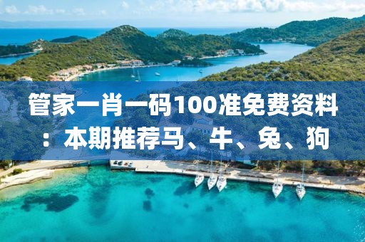 管家一肖一碼100準免費資料:本期推薦馬、牛、兔、狗
