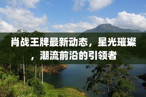 肖戰王牌最新動態，星光璀璨，潮流前沿的引領者