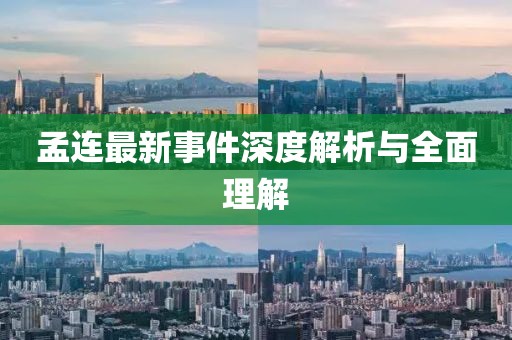 孟連最新事件深度解析與全面理解