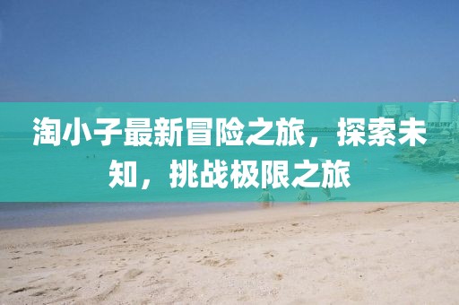 淘小子最新冒險之旅，探索未知，挑戰極限之旅