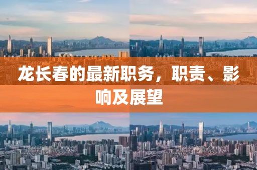 龍長春的最新職務，職責、影響及展望