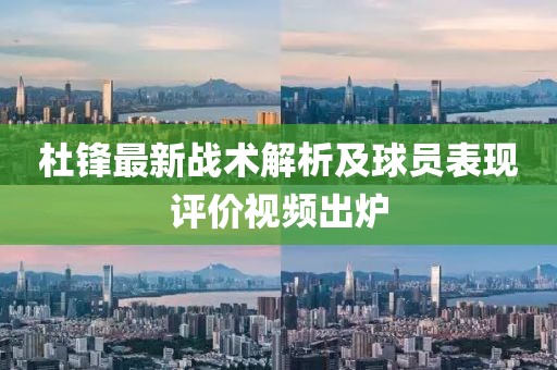 杜鋒最新戰術解析及球員表現評價視頻出爐
