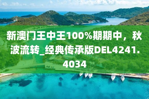 新澳門王中王100%期期中，秋波流轉_經典傳承版DEL4241.4034