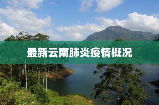 最新云南肺炎疫情概況