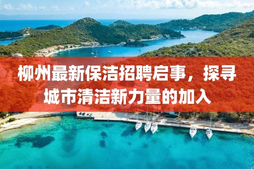 柳州最新保潔招聘啟事，探尋城市清潔新力量的加入