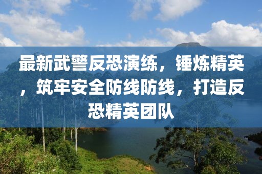 最新武警反恐演練,錘煉精英,筑牢安全防線防線,打造反恐精英團隊