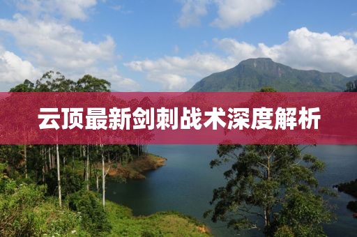 云頂最新劍刺戰(zhàn)術(shù)深度解析