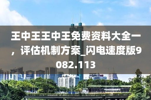 王中王王中王免費(fèi)資料大全一,評估機(jī)制方案_閃電速度版9082.113