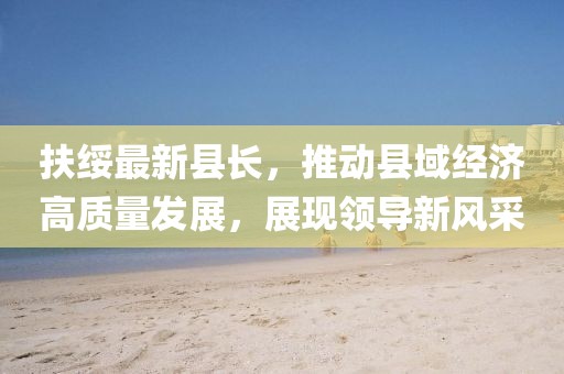 扶綏最新縣長，推動(dòng)縣域經(jīng)濟(jì)高質(zhì)量發(fā)展，展現(xiàn)領(lǐng)導(dǎo)新風(fēng)采