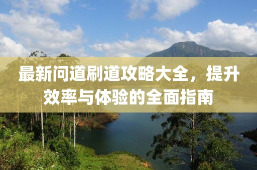 最新問道刷道攻略大全,提升效率與體驗的全面指南