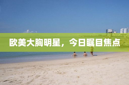 歐美大胸明星，今日矚目焦點