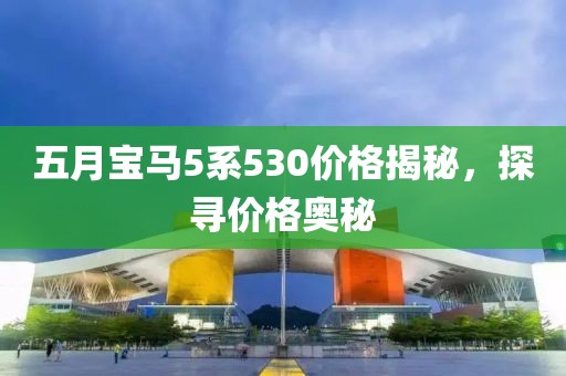 五月寶馬5系530價格揭秘,探尋價格奧秘