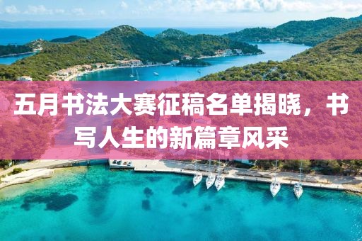 五月書法大賽征稿名單揭曉,書寫人生的新篇章風采