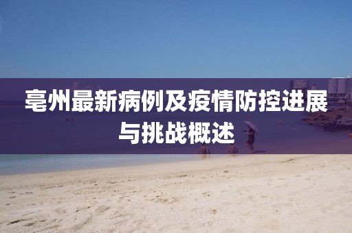 亳州最新病例及疫情防控進展與挑戰(zhàn)概述