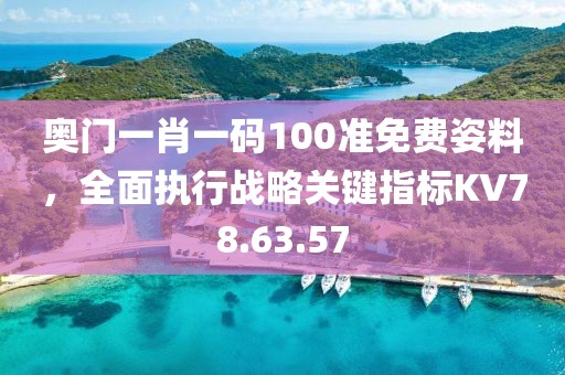 奧門一肖一碼100準免費姿料，全面執行戰略關鍵指標KV78.63.57