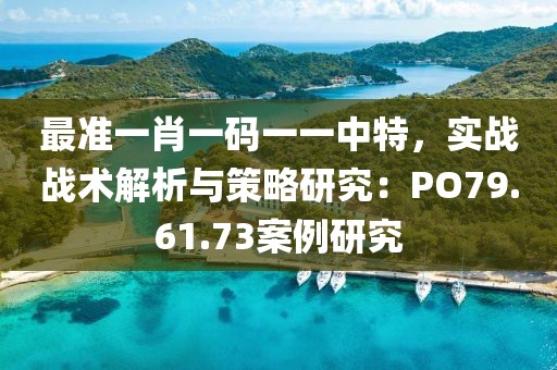 最準一肖一碼一一中特，實戰戰術解析與策略研究：PO79.61.73案例研究