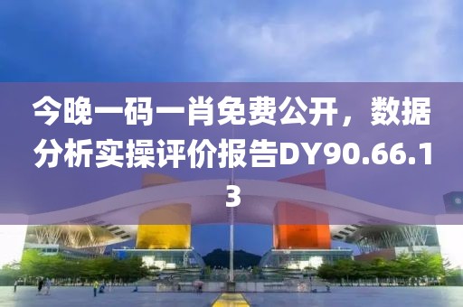 今晚一碼一肖免費公開，數據分析實操評價報告DY90.66.13