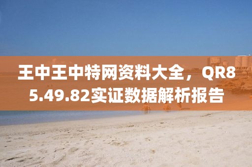 王中王中特網(wǎng)資料大全，QR85.49.82實證數(shù)據(jù)解析報告