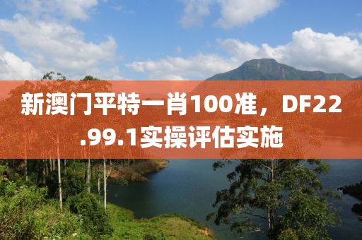新澳門平特一肖100準，DF22.99.1實操評估實施