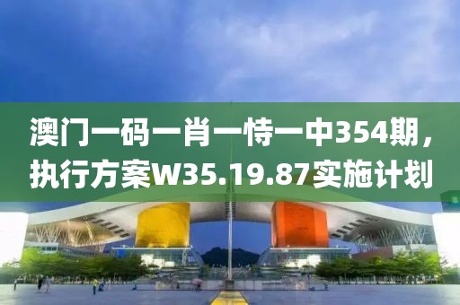 澳門一碼一肖一恃一中354期，執行方案W35.19.87實施計劃