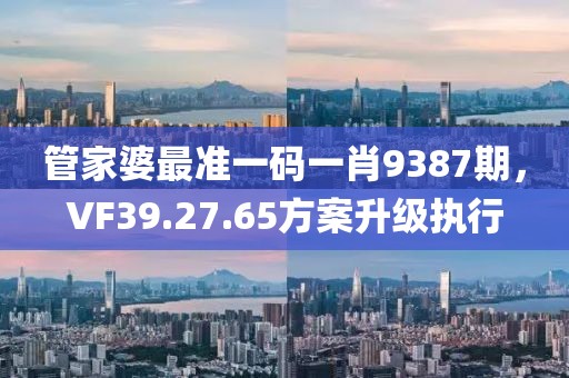 管家婆最準(zhǔn)一碼一肖9387期，VF39.27.65方案升級執(zhí)行