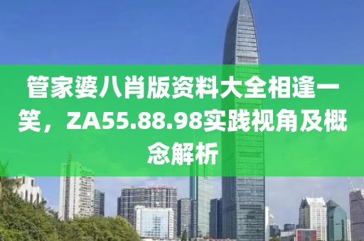 管家婆八肖版資料大全相逢一笑,ZA55.88.98實踐視角及概念解析