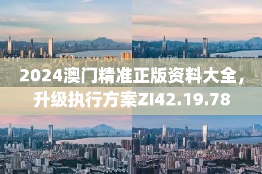 2024澳門精準正版資料大全，升級執行方案ZI42.19.78