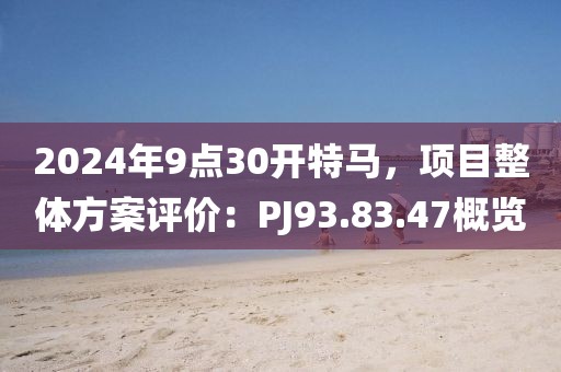 2024年9點30開特馬，項目整體方案評價：PJ93.83.47概覽