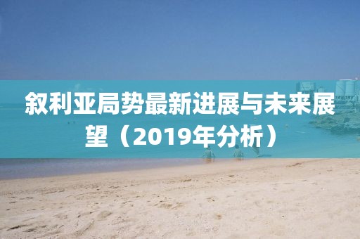 敘利亞局勢(shì)最新進(jìn)展與未來(lái)展望（2019年分析）