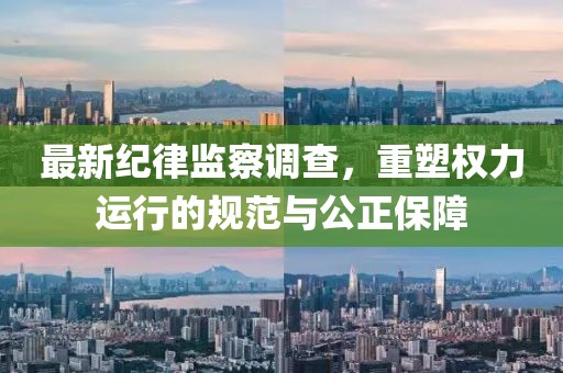 最新紀律監察調查，重塑權力運行的規范與公正保障