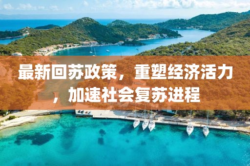 最新回蘇政策，重塑經濟活力，加速社會復蘇進程