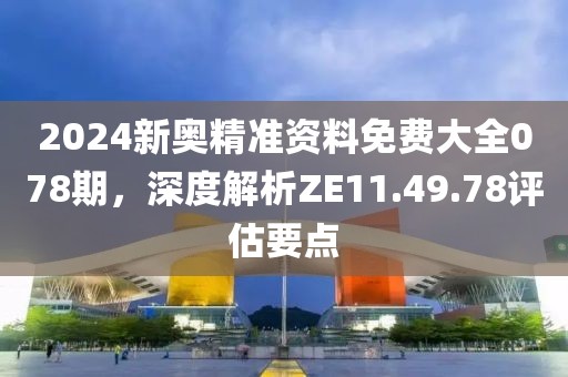 2024新奧精準資料免費大全078期，深度解析ZE11.49.78評估要點
