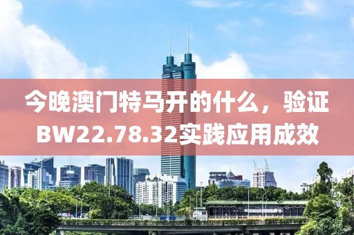 今晚澳門特馬開的什么，驗證BW22.78.32實踐應(yīng)用成效