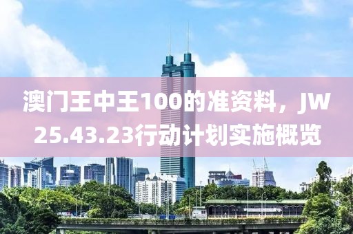 澳門王中王100的準資料，JW25.43.23行動計劃實施概覽