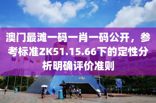澳門最灘一碼一肖一碼公開，參考標準ZK51.15.66下的定性分析明確評價準則