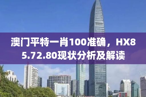 澳門(mén)平特一肖100準(zhǔn)確，HX85.72.80現(xiàn)狀分析及解讀