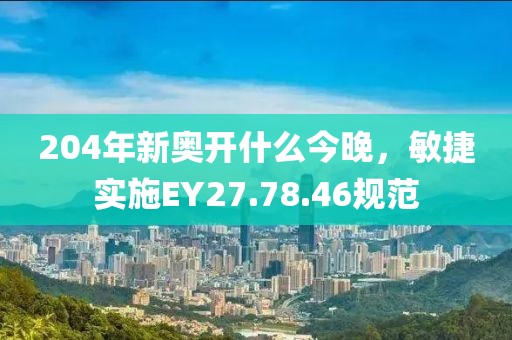 204年新奧開什么今晚，敏捷實施EY27.78.46規范