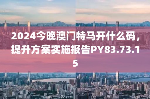 2024今晚澳門(mén)特馬開(kāi)什么碼，提升方案實(shí)施報(bào)告PY83.73.15